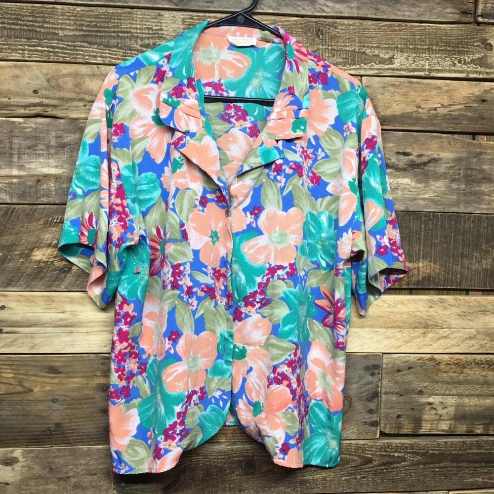 Vintage Victoria's Secret Gold Label Blouse Size L